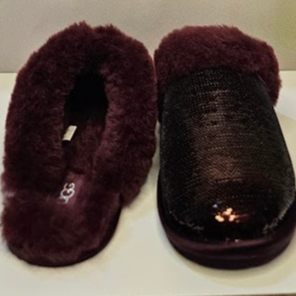 Ugg Women's Scuffette II Mirror Ball Size 5 Wild Grape NWT - Picture 6 of 6